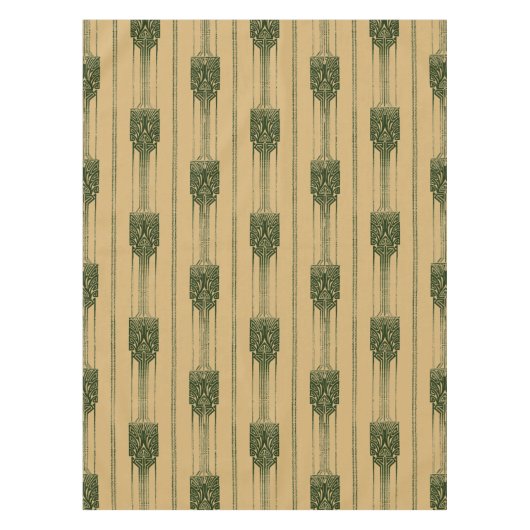 Kunstdeco Abstract Peacock Patroon Tafelkleed (Voorkant)