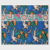 kunstdeco & art nouveau patroon wrapping pa cadeaupapier (Vlak)