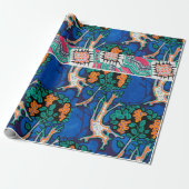 kunstdeco & art nouveau patroon wrapping pa cadeaupapier (Uitgerold)