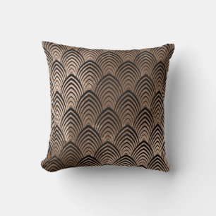 Kunstdeco Black Ivory Geometric Scales Classic Kussen