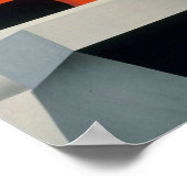 kunstdeco Black-stoamlocomotief Poster (Hoek)