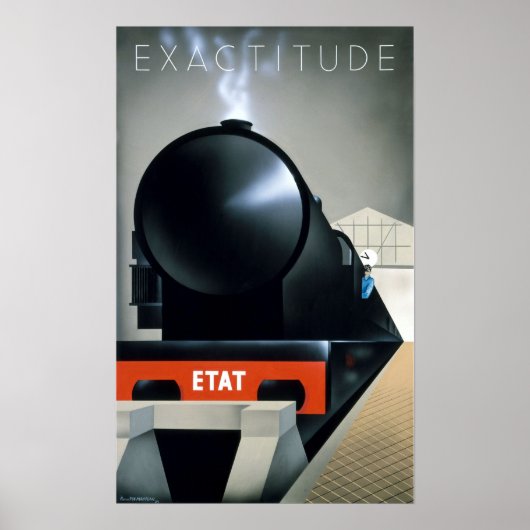  kunstdeco Black-stoamlocomotief Poster (Voorkant)