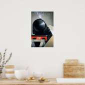  kunstdeco Black-stoamlocomotief Poster (Keuken)