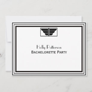  kunstdeco Blk Wht Lijst #2 H Bachelorette Kaart