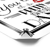 kunstdeco, dames badkamerbord, trouwbord foto afdruk (Hoek)