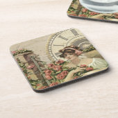  kunstdeco-damesslot drankjes onderzetter (Linkerzijde)