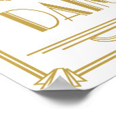 Kunstdeco dansende bruiloft van 20 in het kader va poster (Hoek)