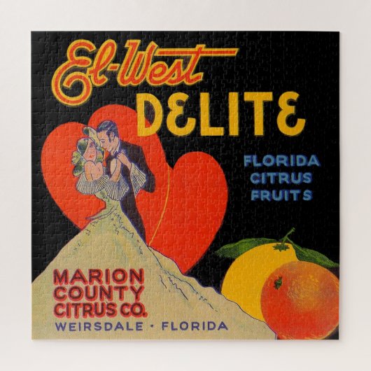 Kunstdeco El-West Delite Florida Citrus Fruit uit  Legpuzzel (Verticaal)