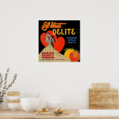 Kunstdeco El-West Delite Florida Citrus Fruit uit  Poster (Keuken)