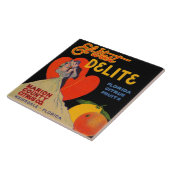 Kunstdeco El-West Delite Florida Citrus Fruit uit  Tegeltje (Zijkant)