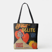 Kunstdeco El-West Delite Florida Citrus Fruit uit  Tote Bag (Achterkant)