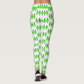 Kunstdeco-element in kalkgroene Leggings (Achterkant)