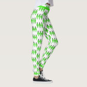 Kunstdeco-element in kalkgroene Leggings (Rechts)