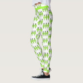 Kunstdeco-element in lichtgroene Leggings (Links)