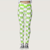 Kunstdeco-element in lichtgroene Leggings (Voorkant)