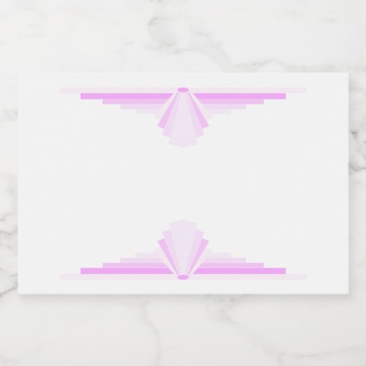 Kunstdeco-element in lichtroze voedselcontainer etiket (Enkel label)