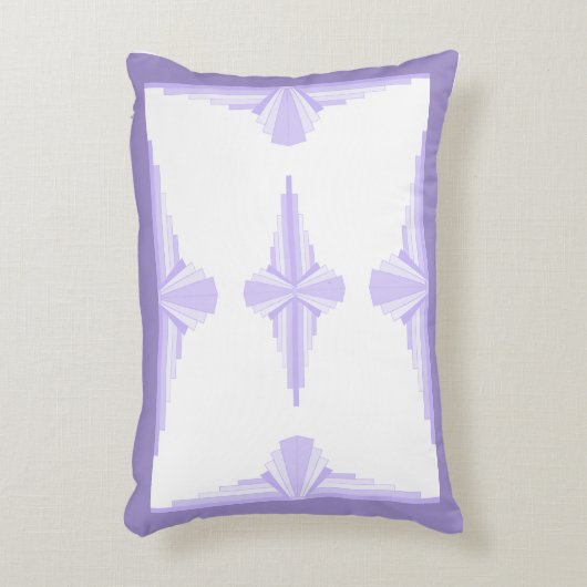 Kunstdeco-element in lila en paars accent kussen (Voorkant(Verticaal))