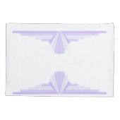 Kunstdeco-element in lila en paarse proefcase kussensloop (Achterkant)