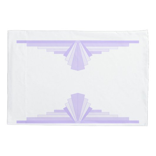 Kunstdeco-element in lila en paarse proefcase kussensloop (Achterkant)