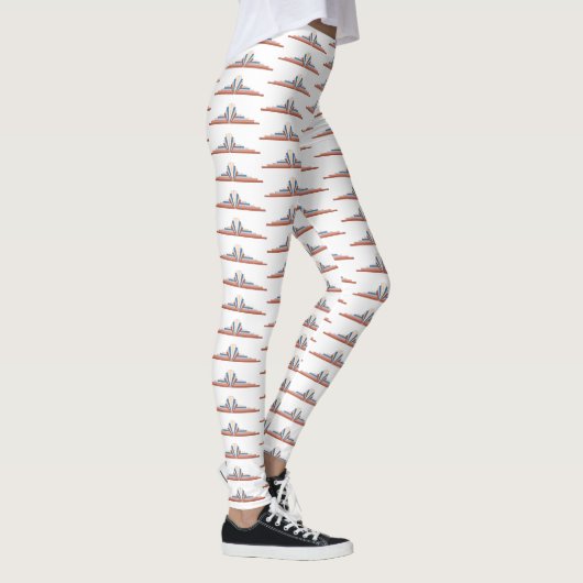 Kunstdeco-element in roos goud leggings (Rechts)