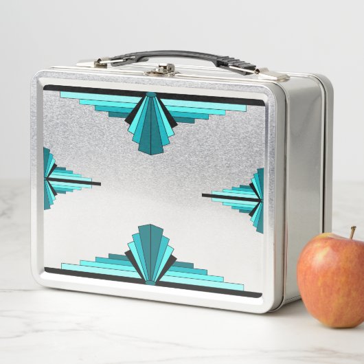 Kunstdeco-elementen in blauwgroen groen (In situ)