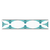 Kunstdeco-elementen in blauwgroen groen korte tafelloper (Horizontaal)