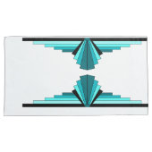 Kunstdeco-elementen in blauwgroen groen kussensloop (Voorkant-Rechts)