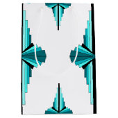 Kunstdeco-elementen in blauwgroen groen medium cadeauzakje (Voorkant)