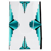 Kunstdeco-elementen in blauwgroen groen medium cadeauzakje (Achterkant)