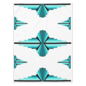 Kunstdeco-elementen in blauwgroen groen tafelkleed (Voorkant)