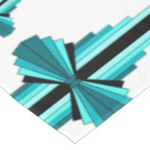 Kunstdeco-elementen in blauwgroen groene tableclot tafelkleed (Gekanteld)