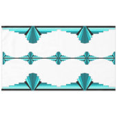 Kunstdeco-elementen in blauwgroen groene tablet tafelkleed (Voorkant (Horizontaal))