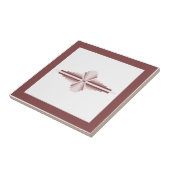 Kunstdeco-elementen in bruin tegeltje (Zijkant)