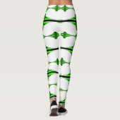 Kunstdeco-elementen in diepe groene leggings (Achterkant)