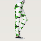 Kunstdeco-elementen in diepe groene leggings (Rechts)
