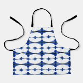 Kunstdeco-elementen in donkerblauw schort (Voorkant)