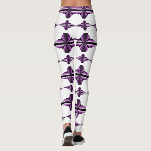 Kunstdeco-elementen in donkere leggings (Achterkant)