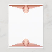 Kunstdeco-elementen in een roos goudpalet (Voorkant)