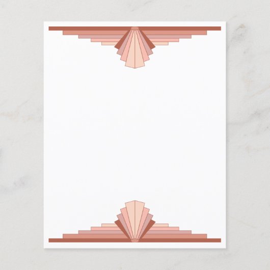 Kunstdeco-elementen in een roos goudpalet (Voorkant)