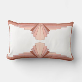 Kunstdeco-elementen in een roos goudpalet kussen