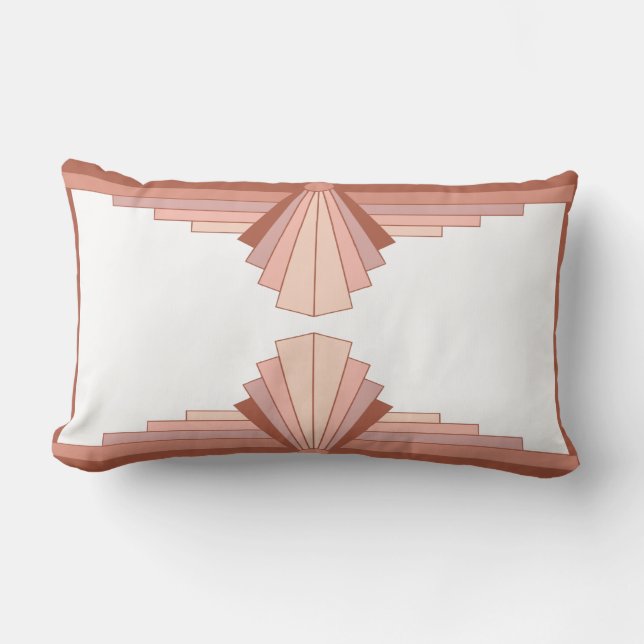 Kunstdeco-elementen in een roos goudpalet kussen (Voorkant)