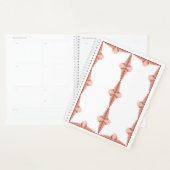 Kunstdeco-elementen in een roos goudpalet planner (Display)