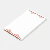 Kunstdeco-elementen in een roos goudpalet post-it® notes (Schuin)