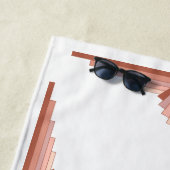 Kunstdeco-elementen in een roos goudpalet strandlaken (In situ)