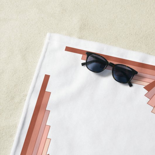 Kunstdeco-elementen in een roos goudpalet strandlaken (In situ)