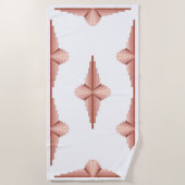 Kunstdeco-elementen in een roos goudpalet strandlaken (Voorkant)