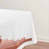 Kunstdeco-elementen in een roos goudpalet tafelkleed (Voorbeeld)