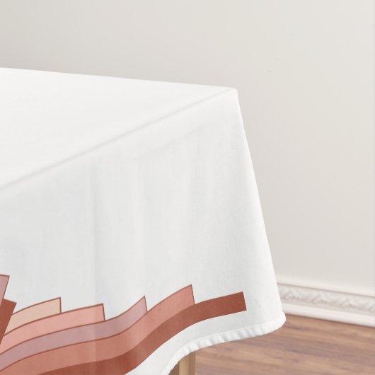 Kunstdeco-elementen in een roos goudpalet tafelkleed (Voorbeeld)