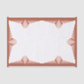 Kunstdeco-elementen in een roos goudpalet tissuepapier (Voorkant)