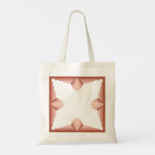 Kunstdeco-elementen in een roos goudpalet tote bag (Achterkant)